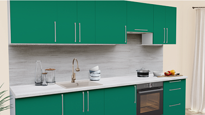 Кухня на заказ Аквамарин